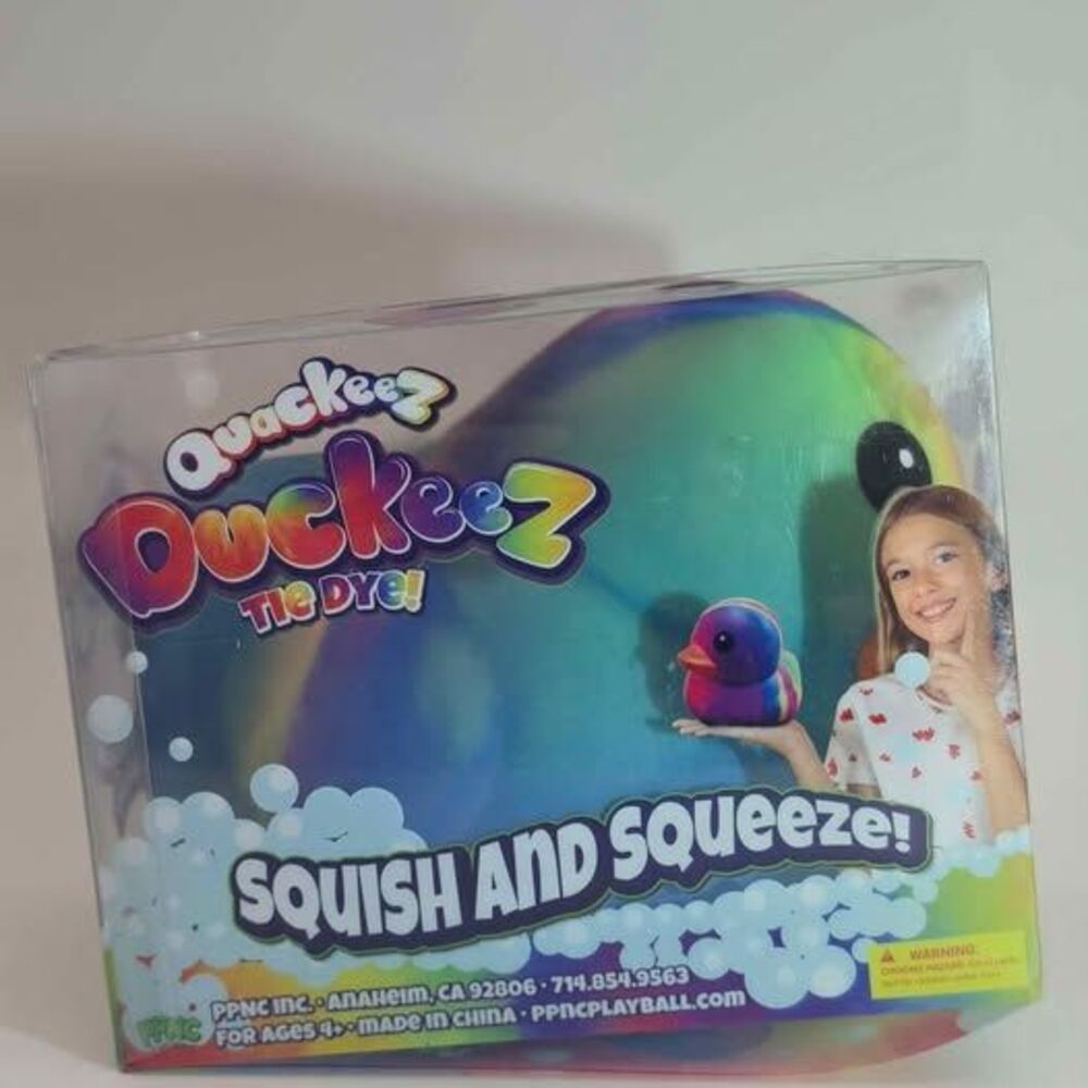 Duckeez Tie Dye Toy Squish and Squeeze New in Box Kids Collectible